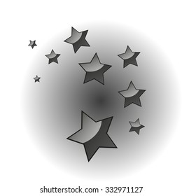 Star Christmas card background