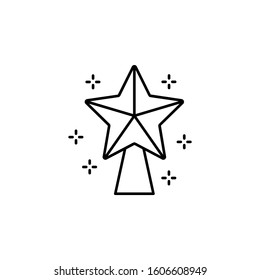 Star, Christmas icon. Simple line, outline vector of new year icons for ui and ux, website or mobile application