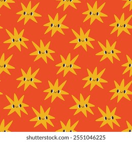 Star Christmas seamless pattern design for wallpaper, textile design, fabric, notebook, greeting card, wrapping paper