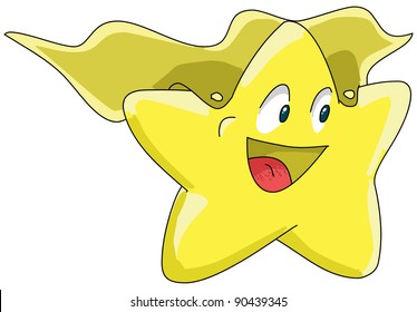 the Star of Christmas that falls down from the sky like a superhero