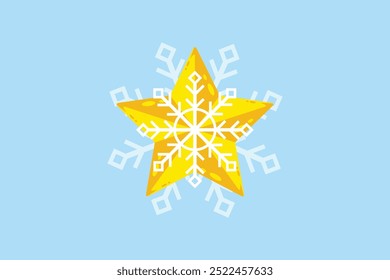 star christmas tree topper vector holiday winter season party design free vector and free editable background