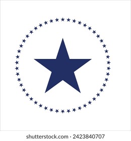 Ilustración del diseño de la serie de diseño de la circunferencia de la estrella