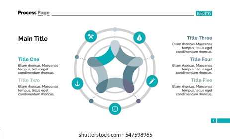 Star in Circle Diagram Slide Template
