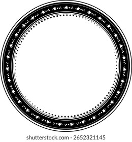 Star Circle Frame with Astrological Inspired Design
Mystical Circular Element for Zodiac, Tarot, or Spiritual Themes