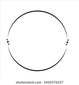 star circle frame. isolated on white background. vector illustration. EPS 10
