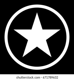 Star in circle icon .