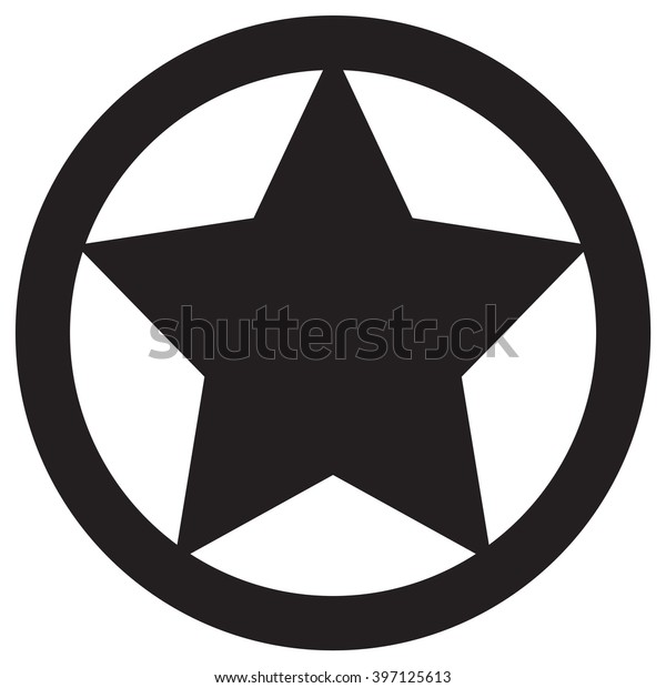 Star Circle Icon Stock Vector (Royalty Free) 397125613