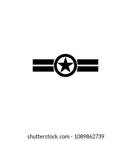 star in a circle icon. Element of military for mobile concept and web apps. Detailed star in a circle icon can be used for web and mobile. Premium icon on white background