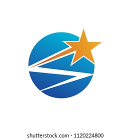 Star in Circle Logo Template