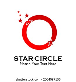 Star circle logo template illustration