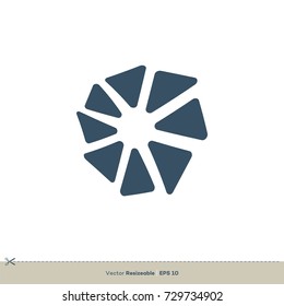 Star in Circle Logo Template Illustration Design. Vector EPS 10.