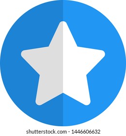 Star in a circle logotype isolated on a white background