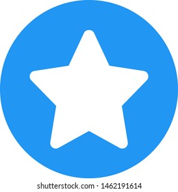 Star in a circle logotype isolated on a white background