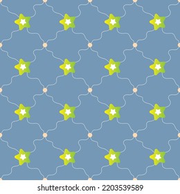 Star and Circle. Seamless pattern background for fabric