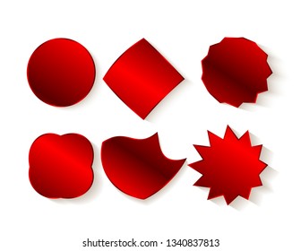 Star circle square sticker empty