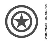 Star in the circle. Vector illustrstion.