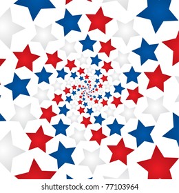 Star circular pattern on white background
