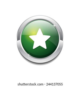 Star Circular Vector GreenWeb Icon Button