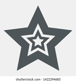 Star Classic rating icon web quality vector illustration cut