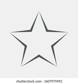 Star Classic rating icon web quality vector illustration cut