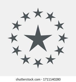 Star Classic rating icon web quality vector illustration cut