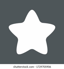Recorte de calidad vectorial del icono de clasificación Star Classic
