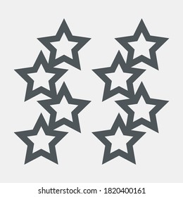 Star Classic rating icon web quality vector illustration cut