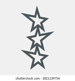 Star Classic rating icon web quality vector illustration cut