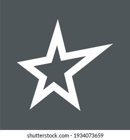 Star Classic rating icon web quality vector illustration cut