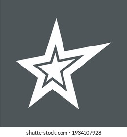 Star Classic rating icon web quality vector illustration cut