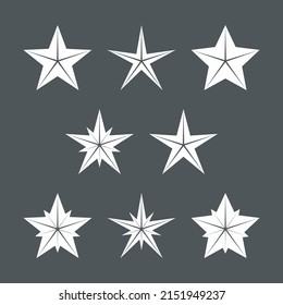 Star Classic rating icon web quality vector illustration cut