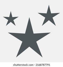 Recorte de calidad vectorial del icono de clasificación Star Classic