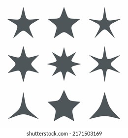 Recorte de calidad vectorial del icono de clasificación Star Classic