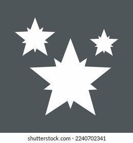 Recorte de calidad vectorial del icono de clasificación Star Classic