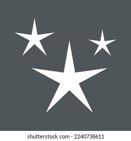 Recorte de calidad vectorial del icono de clasificación Star Classic