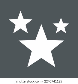 Recorte de calidad vectorial del icono de clasificación Star Classic