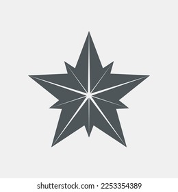 Star Classic rating icon web quality vector illustration cut