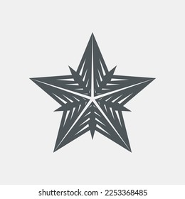 Star Classic rating icon web quality vector illustration cut