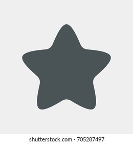 Star Classic rating icon web quality vector illustration cut