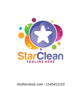 star clean logo design template