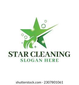 Star Cleaning Logo Vector Template