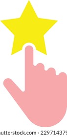 star click cursor hand mouse Flat