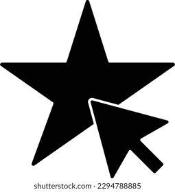 star click cursor mouse hand Glyph
