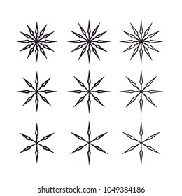 Star Clockwise symbol