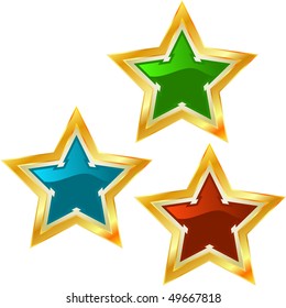 Star collection. Vector illustration.