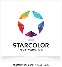 Star Color Logo Design Template Inspiration