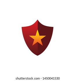 star color Shield logo design