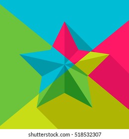 Star. Color vector icons.