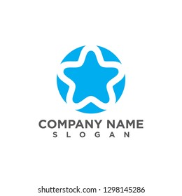 Star color vector logo,Abstract Star color icon, star rating, rank. Astronomy star logo