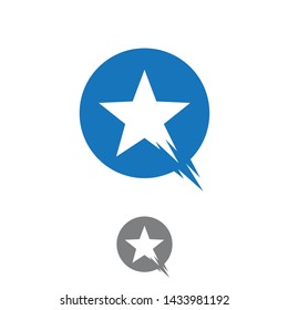 Star color vector logo,Abstract Star color icon, star rating, rank. Astronomy star logo